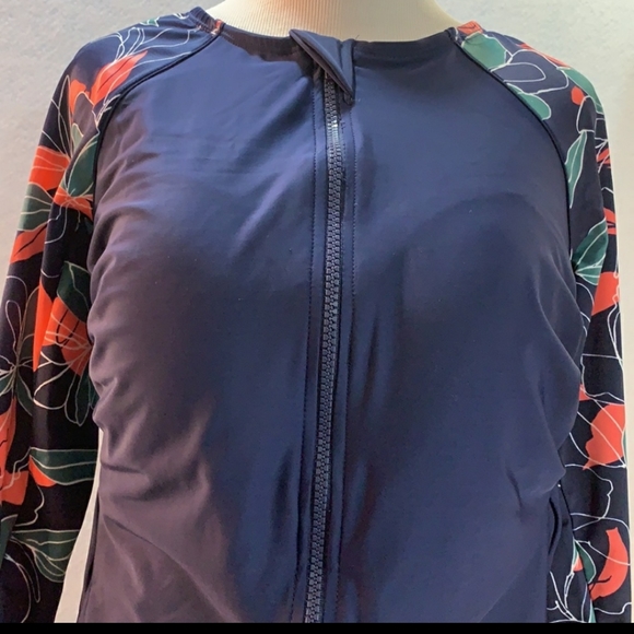 All In Motion One Piece Rashguard Swimsuit - Picture 3 of 9